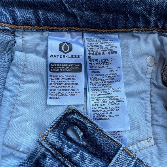 Levi’s 501 High Rise Button Fly Skinny Jeans, Size 25 - Picture 4 of 7